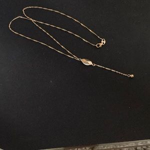 14k gold 18” chain with 3” drop